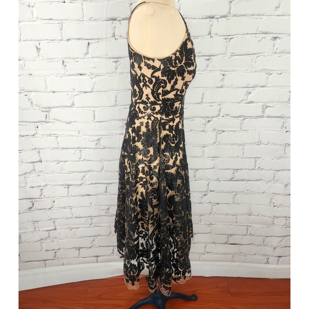 Dress the population Dress Blair Sequin Baroque Embroidery Lace Romantic Sheer - Picture 9 of 12